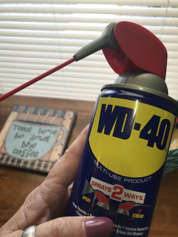 WD-40 8 oz. Original WD-40 Formula, Multi-Purpose Lubricant Spray with  Smart Straw 110057 - The Home Depot