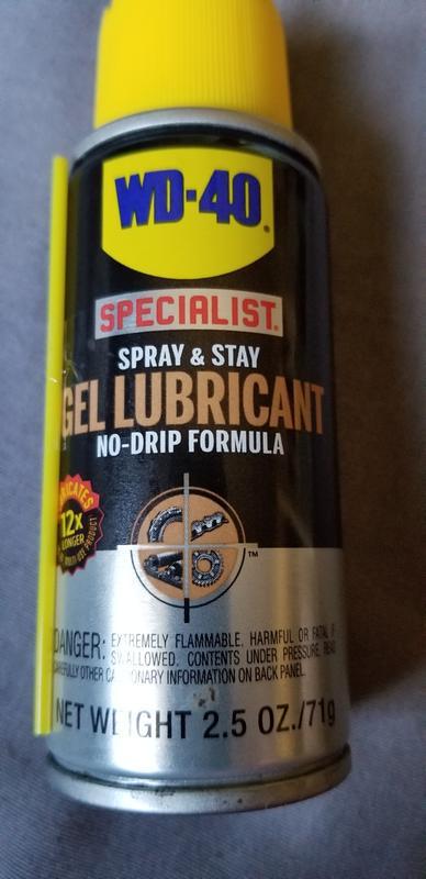 WD-40 Specialist No-Drip Spray & Stay Gel Lubricant Spray with Smart Straw  10oz