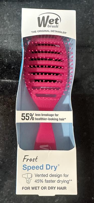 How quick drying hair is with this brush.