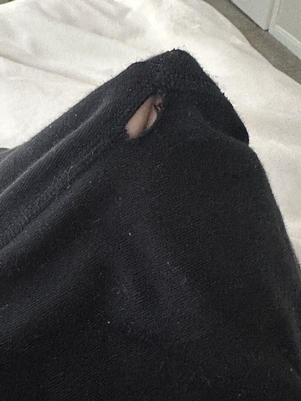Customer photo for "Ripped after wear"