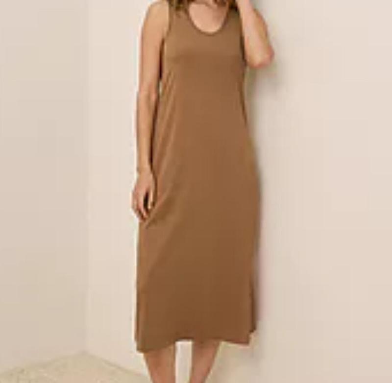 softspun a line tank dress Pact Organic Cotton Softspun A-line Tank Dress in Natural
