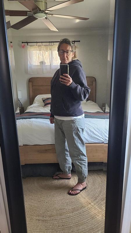Customer photo for "I really enjoy these joggers."