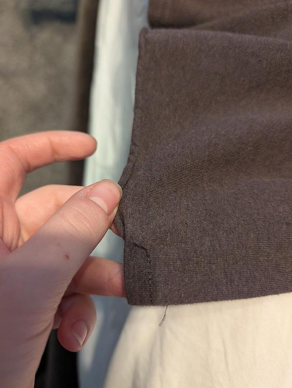 Customer photo for "After one wear the thread is completely unraveled"