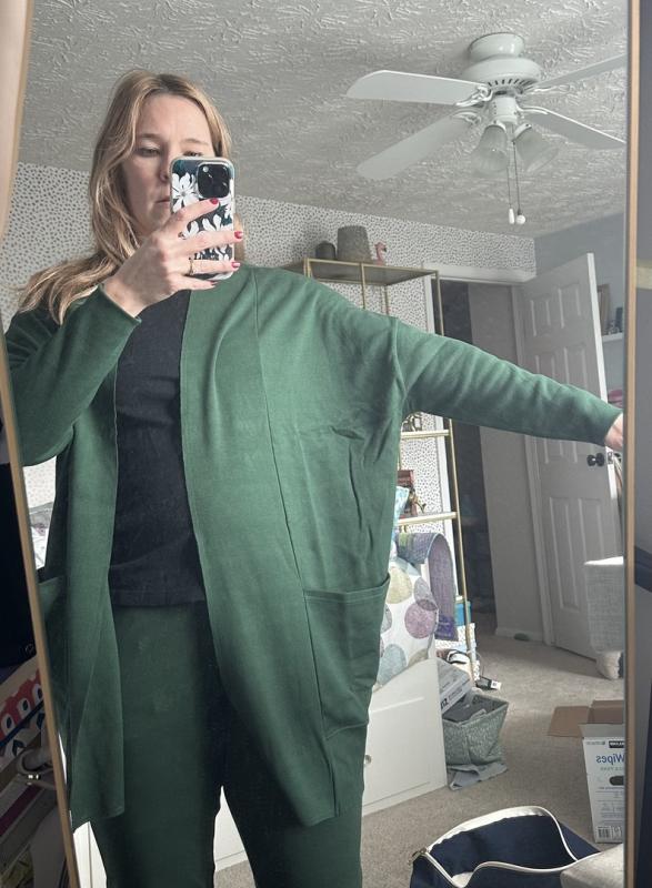 (取寄) パクト レディース エアプレーン カーディガン PACT women Airplane Cardigan Evergreen Heather Pact-Women's Organic Airplane Cardigan – Femme and Fawn