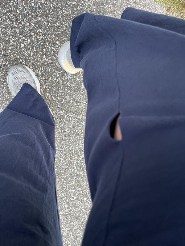 Customer photo for "Split Seam after 2 washes"