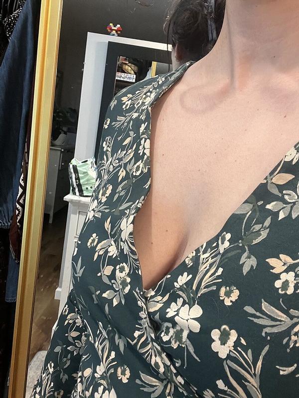 Customer photo for "Nice dress, chest area fit strangely"
