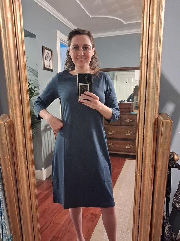 Customer photo for "Perfect, versatile little dress"