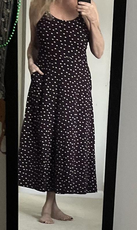 Customer photo for "Women’s Berry Polka dot fit and flare"