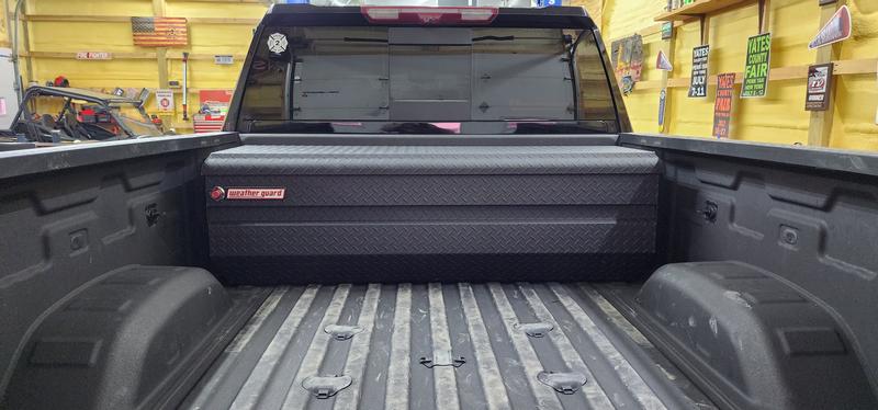 Truck tool store box weather guard