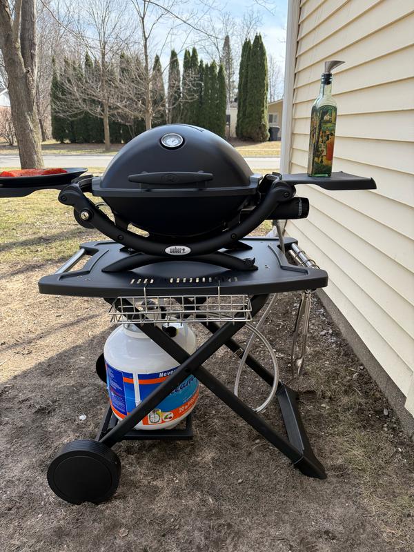 Completed Grill with Cart. Easy to assemble!