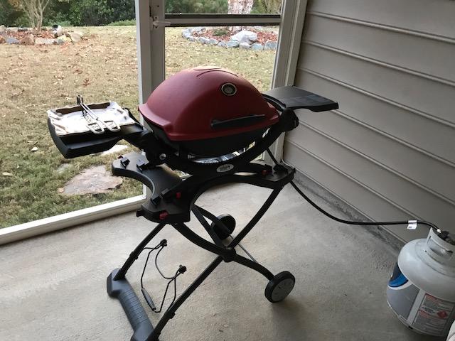 My pretty,red girl grill !