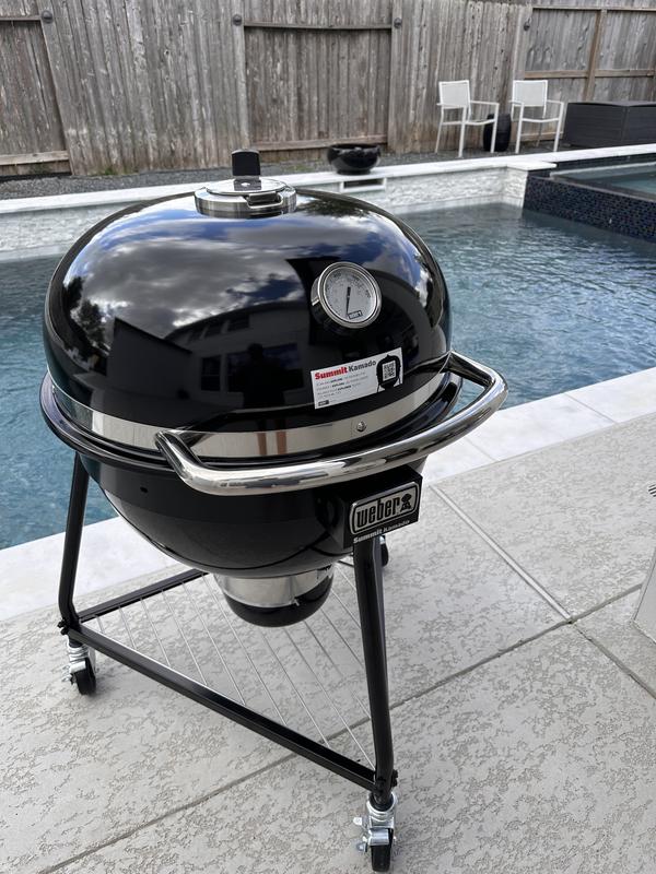 Weber Summit Kamado E6 24 in. Charcoal Grill in Black 18201001 - The Home  Depot