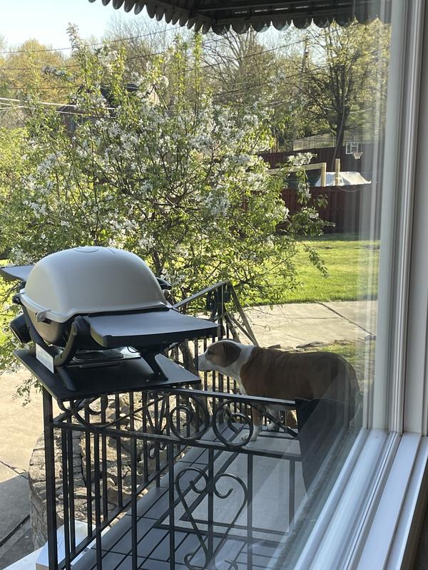 Yes, this is secured to the steel railing.