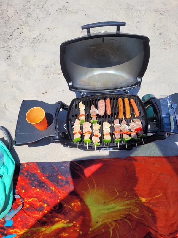 Weber Q 1200 1-Burner Portable Tabletop Propane Gas Grill in