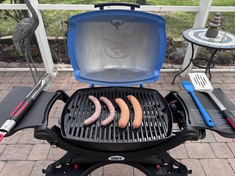 First meat on the grill