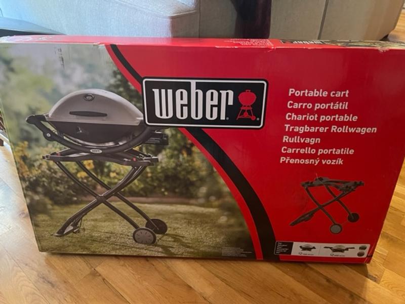 Portable Rolling Cart Folding Stand for Weber Q Series GAS Grills