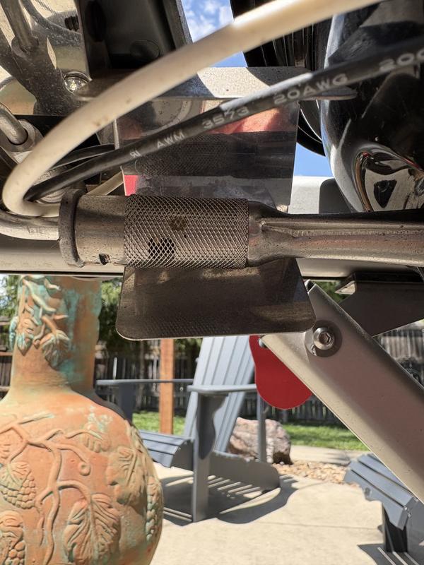 Liquid propane drips from this screen