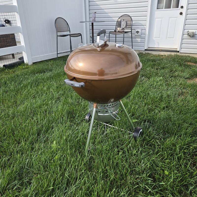 Ceramel　１枚 One-touch Gold 22.5-in Charcoal Grill With Copper Porcelain