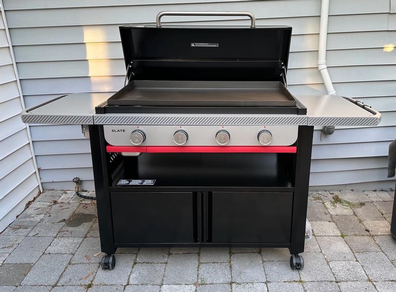 Weber Slate 36-in 4 Burner Natural Gas Rust-Resistant Griddle w
