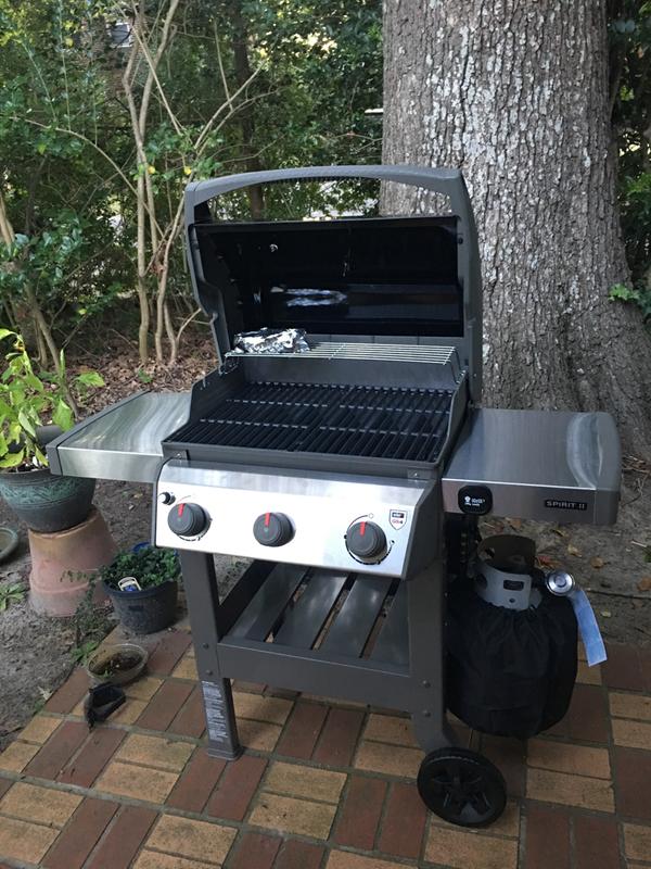 Weber Spirit II E-310 Premiumバーベキューコンロ Weber Spirit II E-310 Propane Grill Open Cart, Black