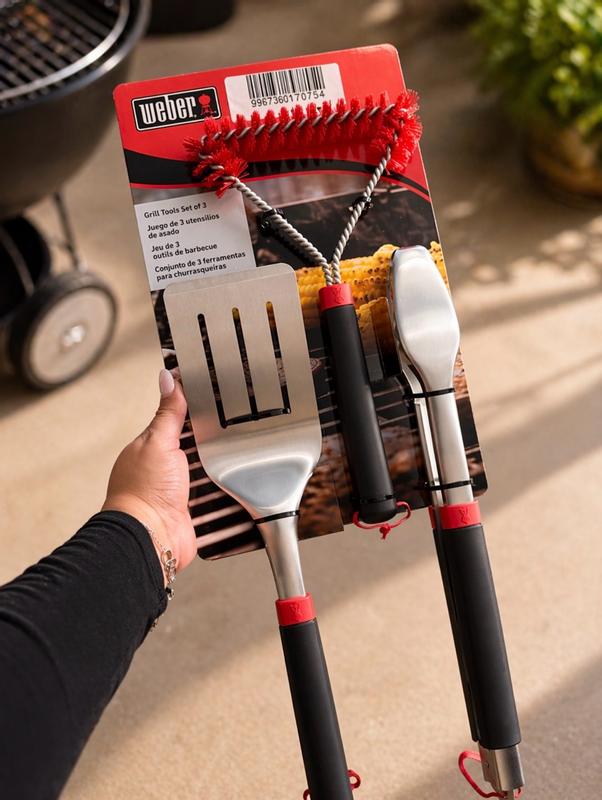 Weber Grill Tools Set of 3 in Stainless Steel - 3401327