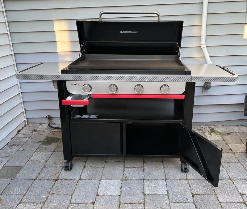 Weber Slate 36-in Rust-Resistant Natural Gas Griddle - Black