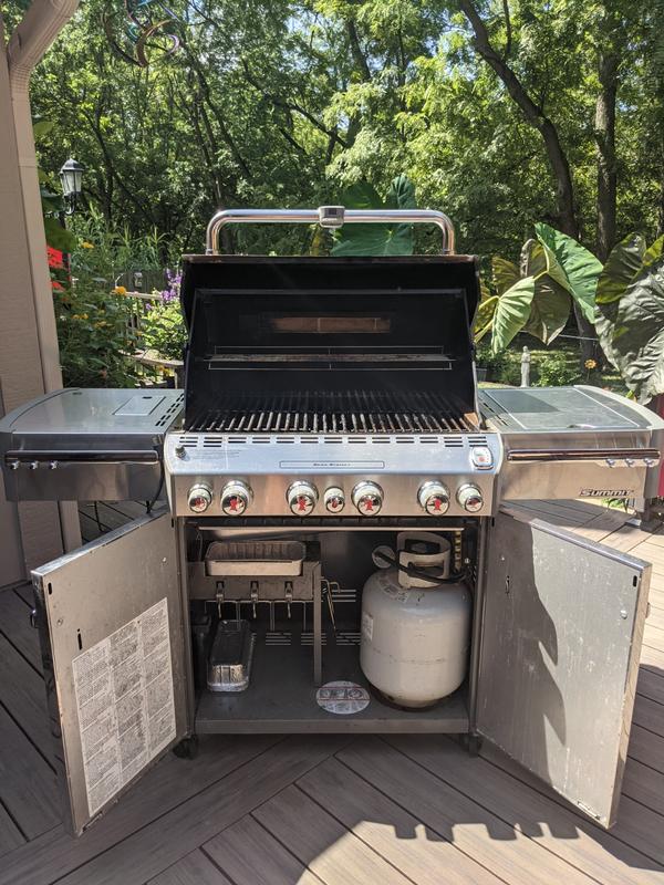 Weber Summit S-470 4-Burner Propane Gas Grill in Stainless Steel with  Built-In Thermometer and Rotisserie 7170001 - The Home Depot