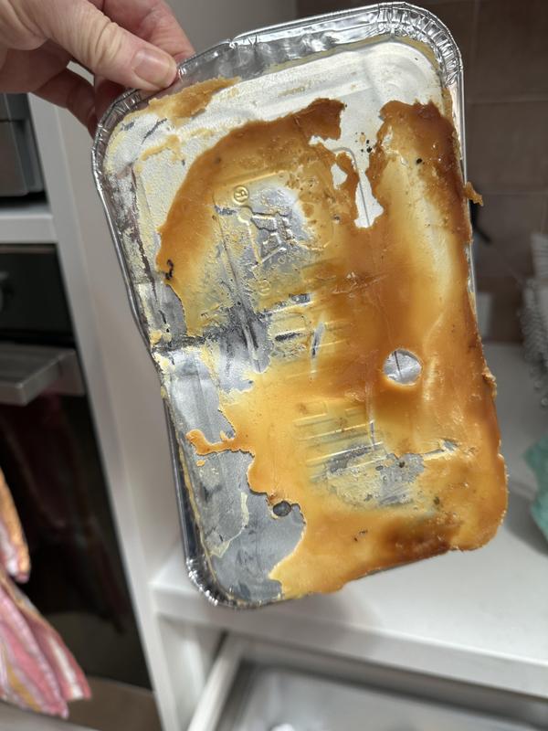 Bottom of disposable foil tray