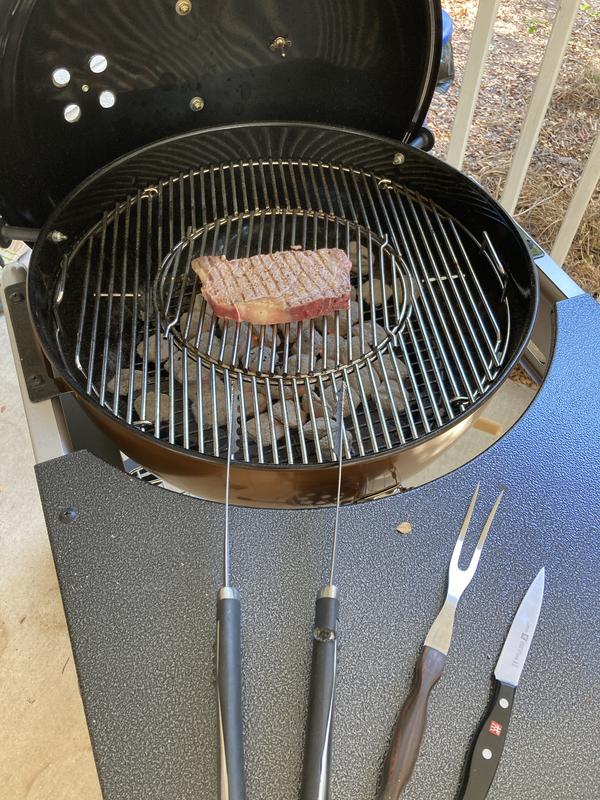 New grill grate+ vortex had a learning curve first use : r/webergrills