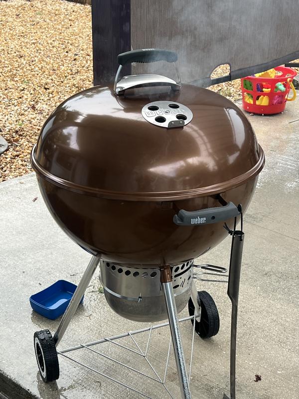 Ceramel　１枚 Weber One-Touch Gold 22-in W Black Porcelain-enamel Kettle