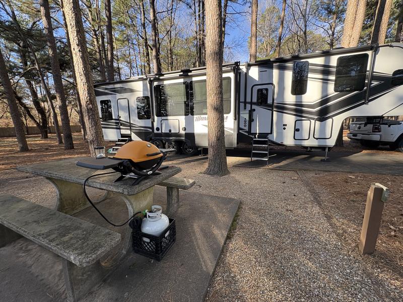 Our RV setup with the Q1200