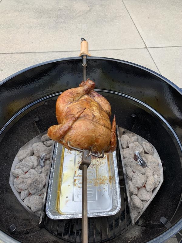 Weber 21-in Steel Grill Rotisserie at