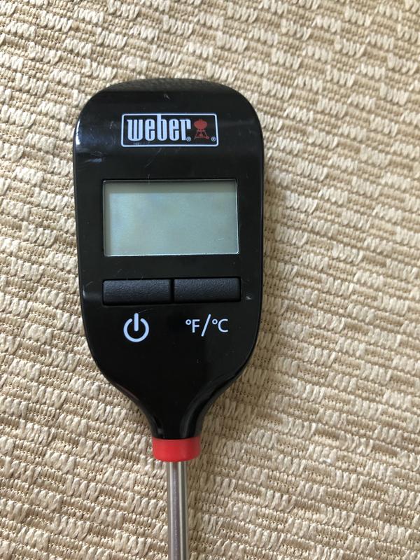 Thermomètre numérique à lecture instantanée Weber noir 6750