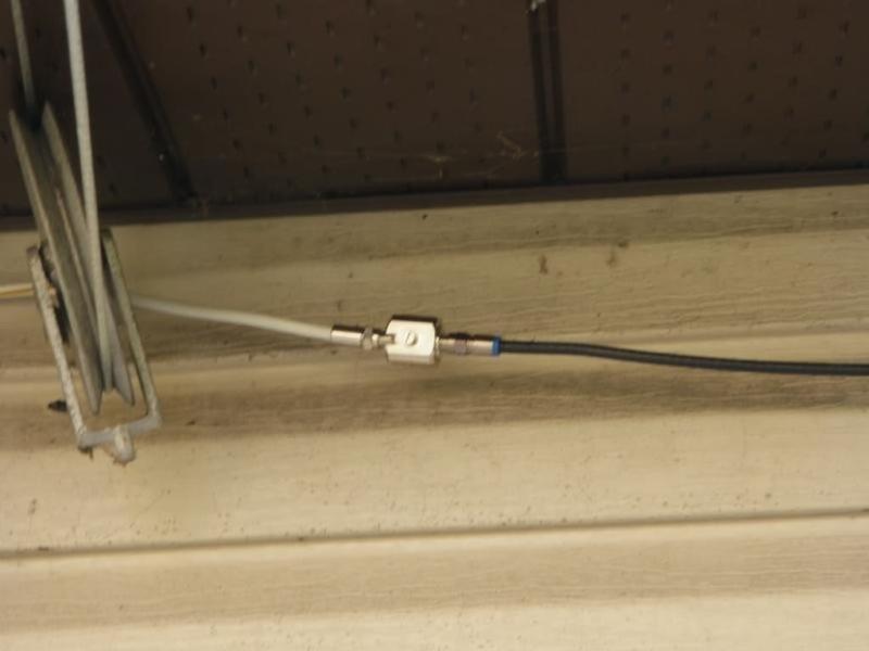 Lightning arrestor, just need to attach the ground wire.