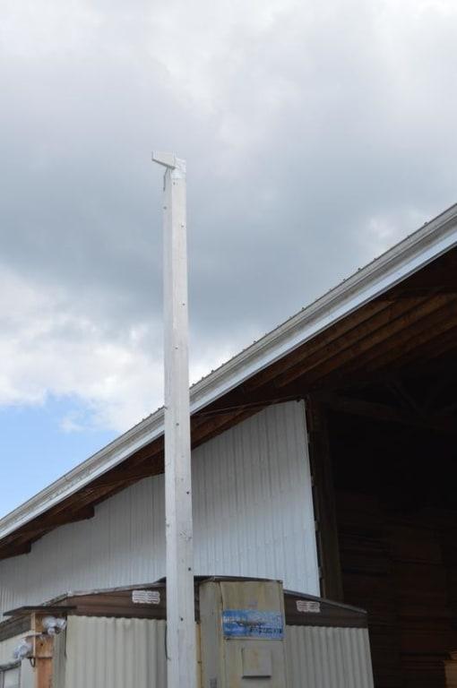 mounted on a 26 ft pole