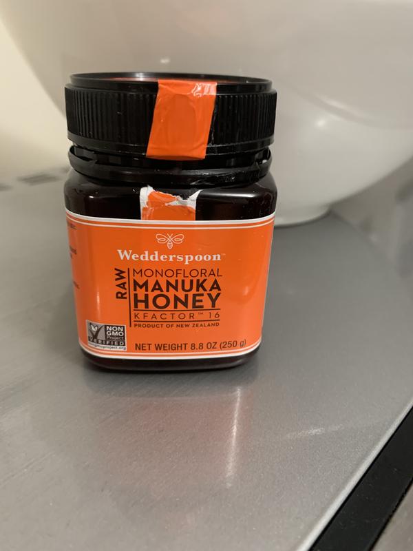 Wedderspoon Raw Monofloral Manuka Honey K-Factor 16, 8.8 oz