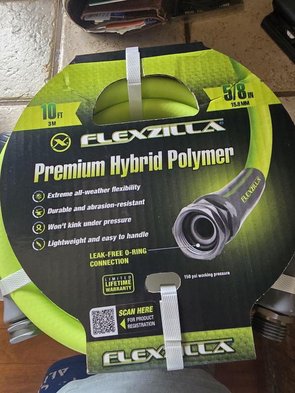 Flexzilla 5/8-in x 10-ft Premium-Duty Kink Free Hybrid Polymer
