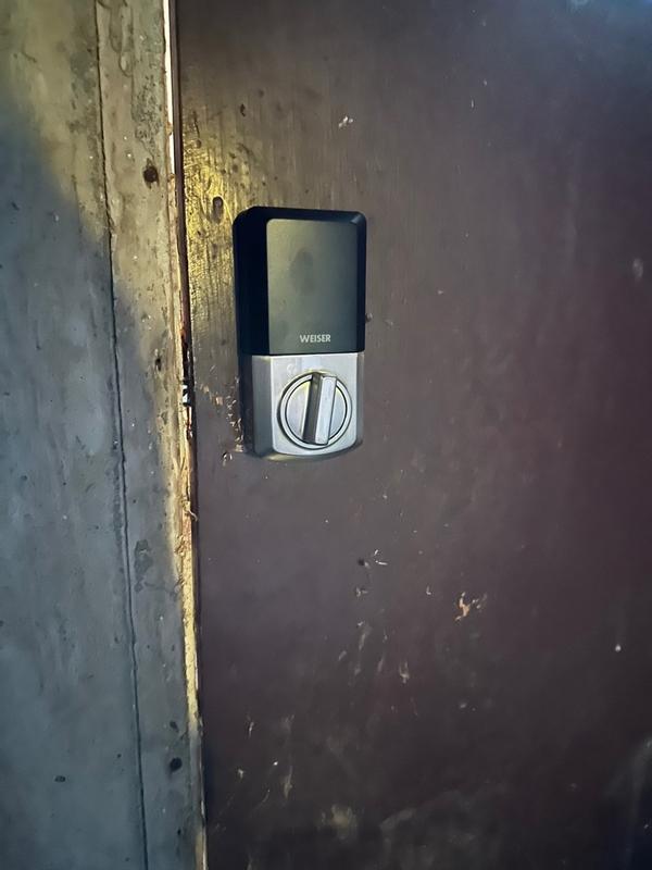 Schlage Plymouth Trim Electronic Keypad Deadbolt Door Lock, Satin Nickel