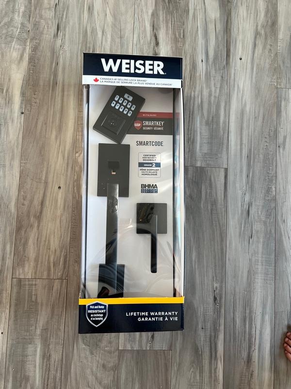 SmartCode Contemporary with San Clemente Handleset - | Weiser