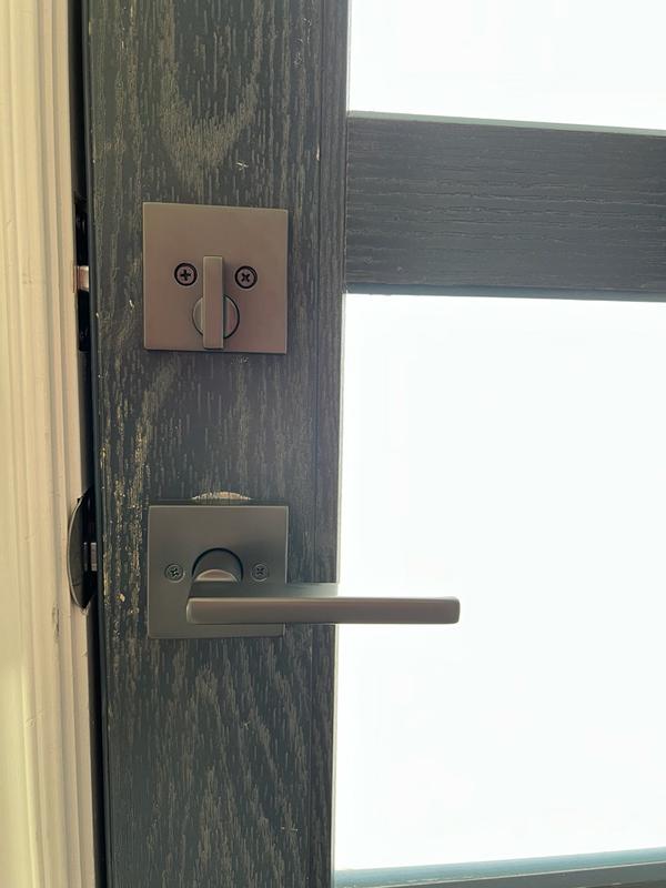 WANTKEY x LAVALAVA レザー HEXA Weiser Halifax Square Privacy Lever - J&H Builder's Warehouse