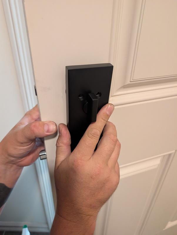Halifax Entry Set with Lever - Deadbolt Keyed One Side - featuring