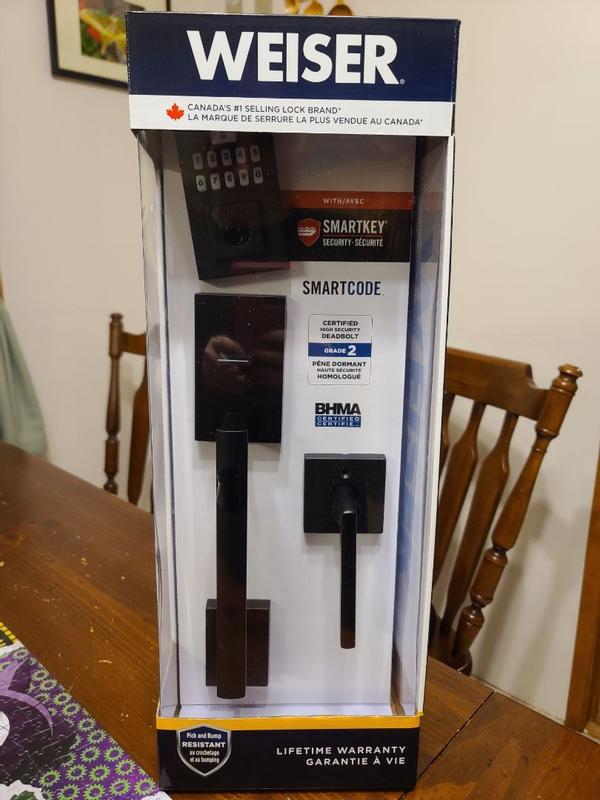 SmartCode Contemporary with San Clemente Handleset - | Weiser