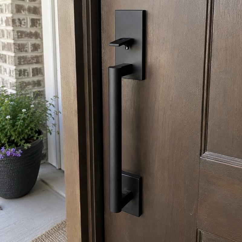 San Clemente Handle with Halifax Lever (Square) - | Weiser
