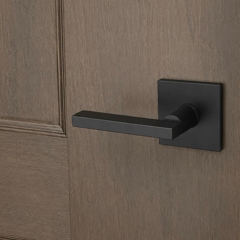 223.hello Weiser Halifax Satin Nickel Exterior Door Lock Set with Modern