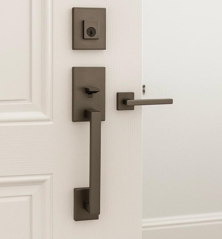 San Clemente Handleset with Halifax Lever - featuring SmartKey