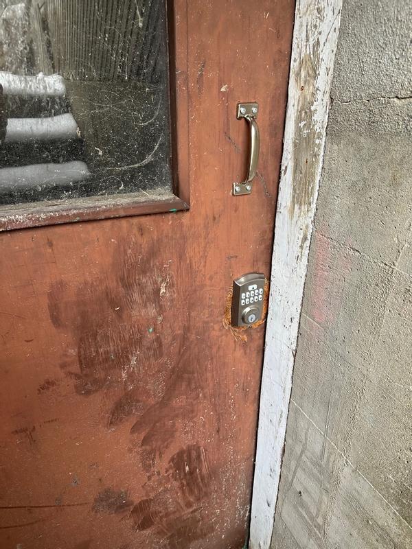 Schlage Plymouth Trim Electronic Keypad Deadbolt Door Lock, Satin