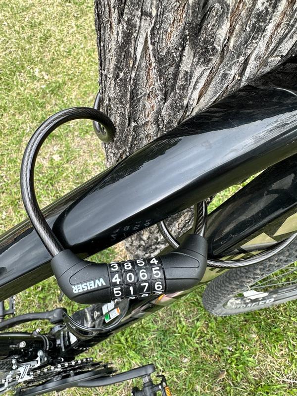 4 ft Combination Bicycle Cable Lock (5/16 in Diameter) - | Weiser