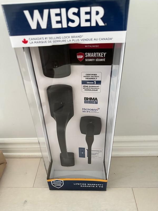 Prague Handleset with Prague Lever - featuring SmartKey - | Weiser