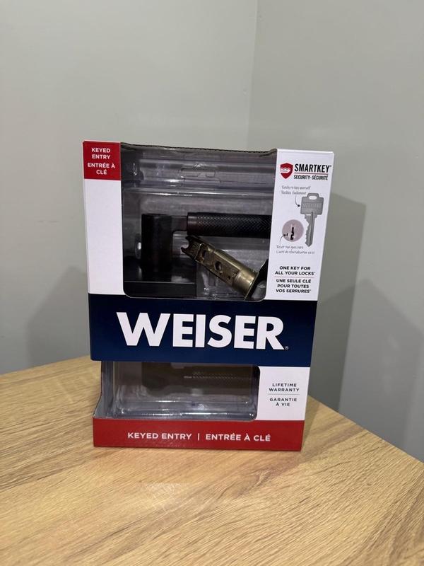 Prava Lever (Rectangle) - Keyed - featuring SmartKey - | Weiser