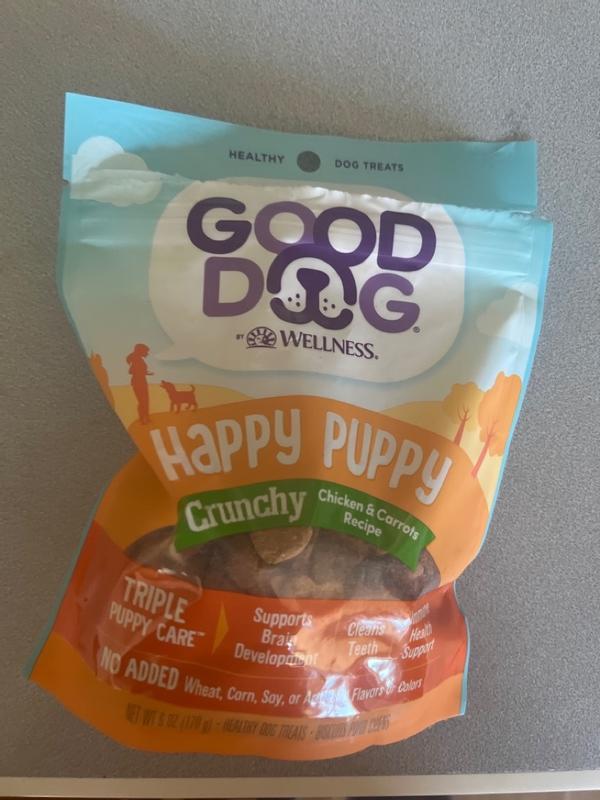 Happy Puppy Crunchy Treats Chicken Carrots Wellness Pet Food